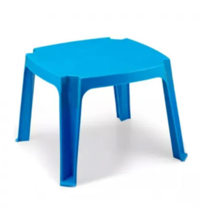 Mesa 53x53cm infantil plastico azul ref 1406 Plasnew