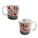 Caneca 280 ml porcelana decorada ref 432 Sao Marcos