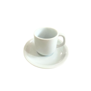 Xicara 55 ml cafe c/pires porcelana bca linha hotel 055 Terramada