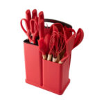 Produto Kit c/ 19 utensilios silicone cozinha cabo madeira ck6302 Clink