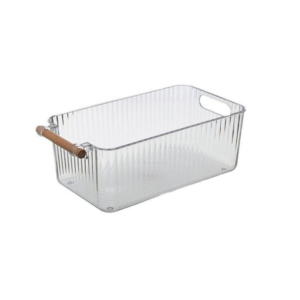 Organizador 28x15,5x11cm plastico pet cabo madeira ck6915 Clink
