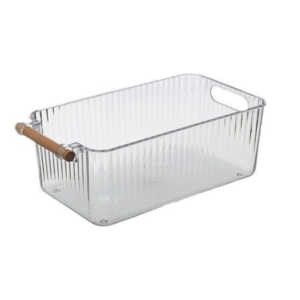 Organizador 31x17x11,5cm plastico pet cabo madeira ck6916 Clink