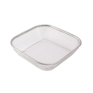 Cesto 27x27x27cm organizador telado inox quadrado ck7223 Clink