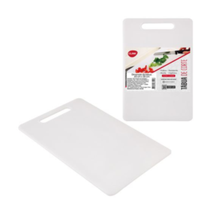 Tabua de corte 25x35cm plastico branco ref ck7436 Clink