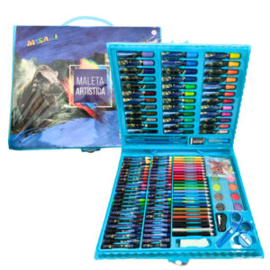 Maleta artistica infantil azul 150pcs pintar ms150b OM Utilidades