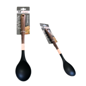 Colher 33cm plastico belmont preto ref 8788 Ke Home