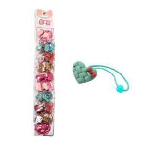 Kit c/ 10 pares maria chica coracao ref 3097 Lucio Armarinhos