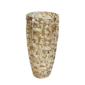 Vaso 30cm decorativo vidro bubble transparente 9051d K&M Import