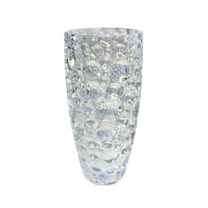 Vaso 30cm decorativo vidro bubble transparente 9051d K&M Import