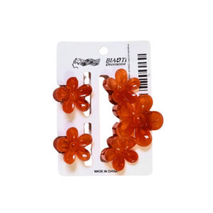 Kit c/ 03 piranhas flor cabelo ref 5910 Lucio Armarinhos