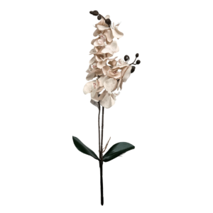 Galho flor artificial 56cm orquidea branca ref 50276008 Grillo
