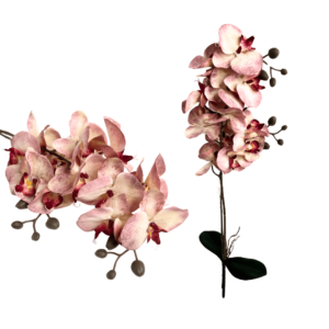 Galho flor artificial 56cm orquidea rosa ref 50276018 Grillo