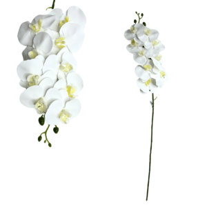 Galho flor artificial 78cm orquidea branca ref 50278008 Grillo