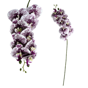 Galho flor artificial 78cm orquidea lavanda ref 50278031 Grillo