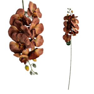 Galho flor atificial 80cm orquidea phalaenopsis telha 186 Grillo