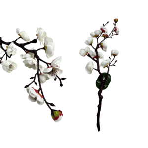 Galho artificial 38cm pessegueiro creme ref 5539010 Grillo