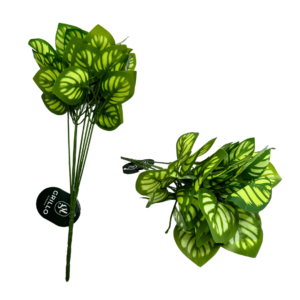 Buque flor artificial 34cm folhas verdes M34 ref 58037571 Grillo