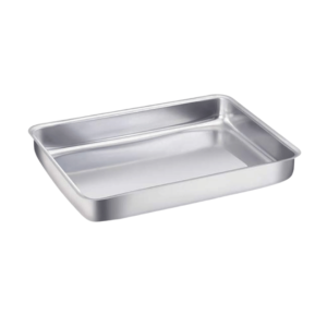 Assadeira n 03 alta 38x27x05cm lisa Aluminio Lazarin