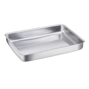 Assadeira n 04 alta 41x30x5,5cm lisa Aluminio Lazarin