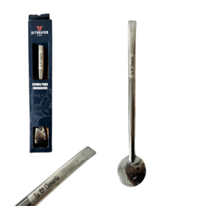 Bomba chimarrao inox 23 cm dizeres ref 1044 Di Treviso