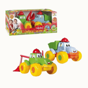 Retroescavadeira + cacamba baby infantil ref 530 Divplast