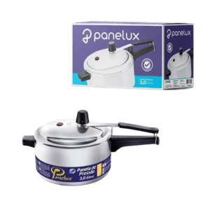 Panela de pressao 3,0 lts aluminio polido ref 1012 Panelux Alcast