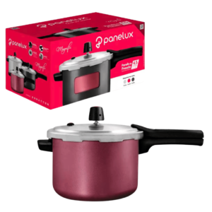 Panela de pressão 4,5lts teflon fech exter cereja Panelux Alcast