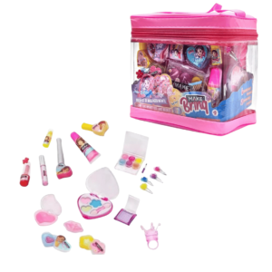 Kit beleza infantil bolsa 17x18cm c/ maquiagem ref mk03 Macro