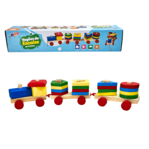 Brinquedo trem educativo vagoes de encaixe ref dl8811 Spider