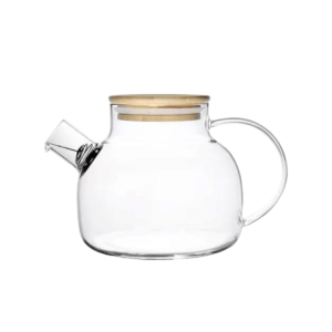 Chaleira 1,0 lt vidro tampa bambu ref dv80252 Dcarte