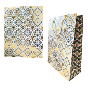 Sacola de papel 28x12x37cm p/ presente ref sac0009 Multiart