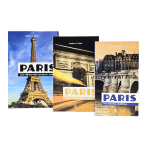 Conjunto c/ 03 caixas livros decorativo paris lv0020 Multiart