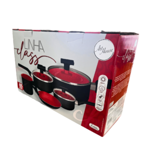 Conj panelas 05 pcs antiaderente class inducao zun1446 Zein