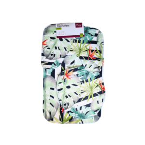 Jogo c/ 03 tapetes banheiro floral ref dta01035 Rio de Ouro