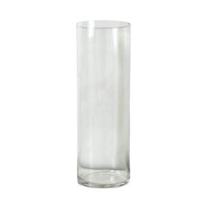 Vaso 30x10cm decorativo vidro cilindrico 249821 Cim Companhia