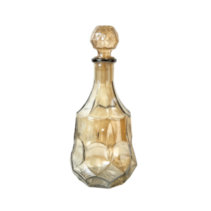 Garrafa moringa 950ml vidro ambar canelada 20522 Cim Companhia