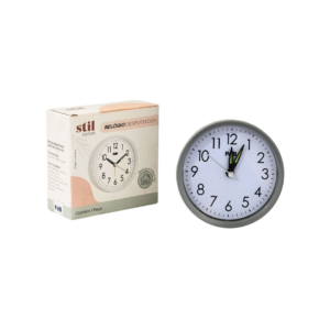 Produto Relogio de mesa despertador 9,8x9,8cm redondo ref 98790 FWB