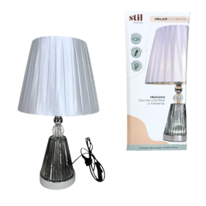 Abajur de mesa 24,7x24,7x42cm ref 98805 FWB