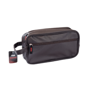 Necessaire 25x14x8cm poliester marron ref 9573 FWB