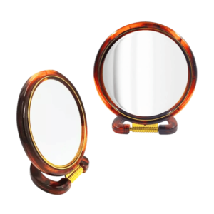 Espelho 18cm redondo c/ suporte plastico ref cb1139 C3B Comercio