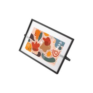 Porta retratop 10x15cm vidro moldura metal cb4128 C3B Comercio