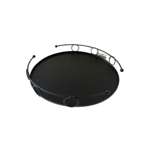 Bandeja 23x3,5cm redonda metal ref cb4548-1 C3B Comercio