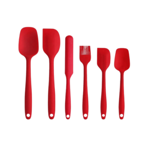 Kit utensilios 06 pcs p/ cozinha silicone ref top1728 DL Festas
