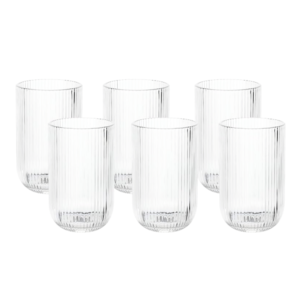 Jogo c/ 06 copos 423ml vidro transparente 16852 Inga Import