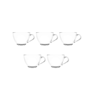 Jogo c/ 06 xicaras 90ml cafe vidro brasilia 17227 Inga Import