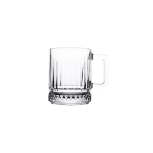 Caneca 250 ml vidro transparente elusia line 17995 Inga Import