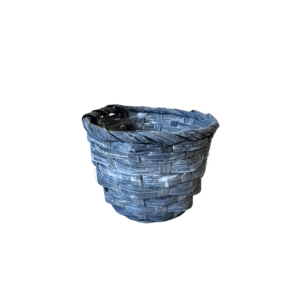 Cesta 13x09cm plaha redonda color sem alça ref 51025 Fartex