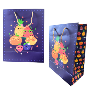 Sacola de papel 24x12x31cm p/ presente ref sac0125 Multiart