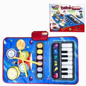 Brinquedo tapete musical infantil teclado/bateria 2315 Maxi Bras