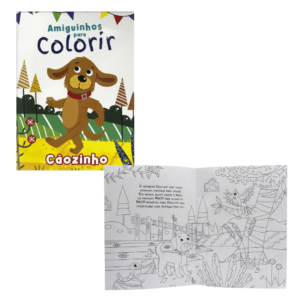 Livro amiguinhos p/ colorir cãozinho ref 3917 todolivro